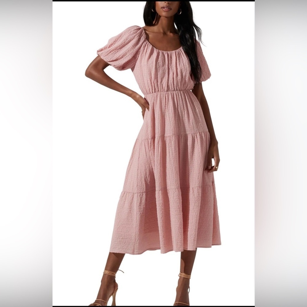 Astr The Label Blush Tiered Maxi Dress